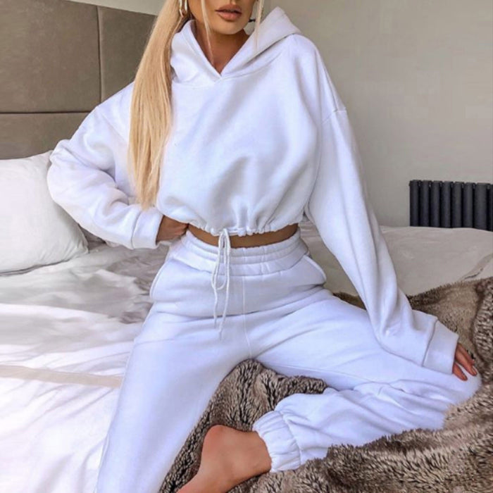 Zofia | Dres damski z krótką bluzą z kapturem i joggerami