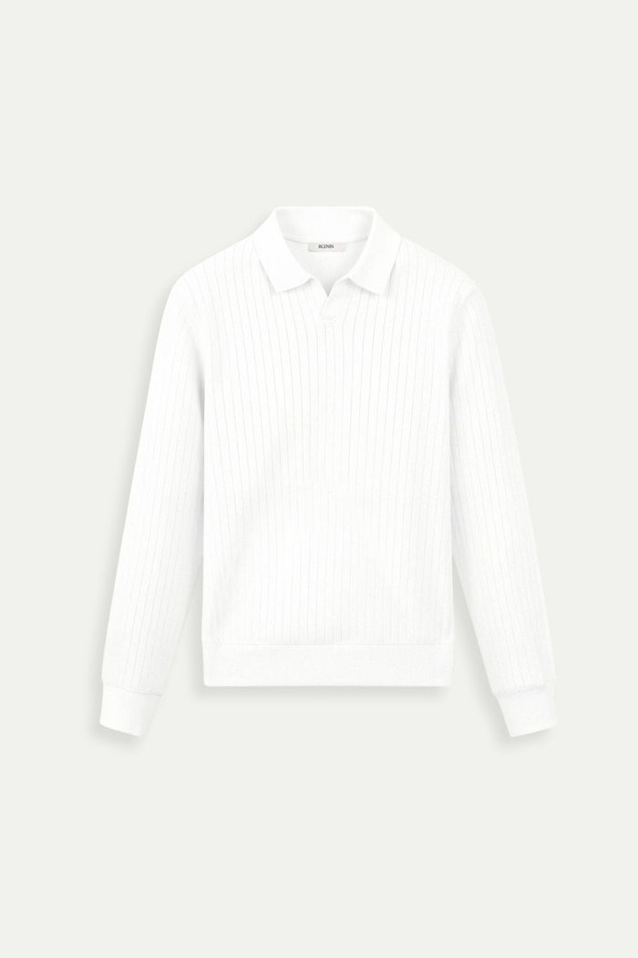 Łukasz | Polo męskie z dzianiny – minimalistyczna elegancja