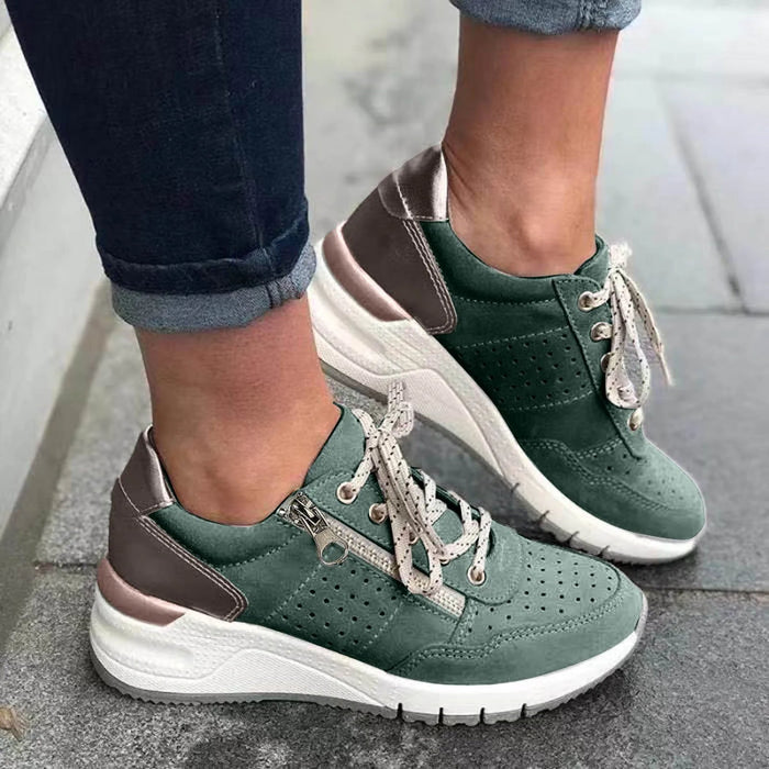 Lekkie Sneakersy na Grubej Podeszwie