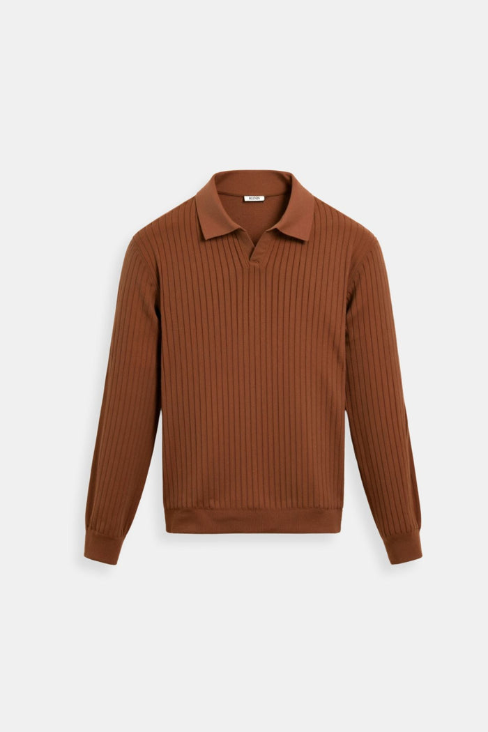 Łukasz | Minimalistyczne Polo z Dzianiny