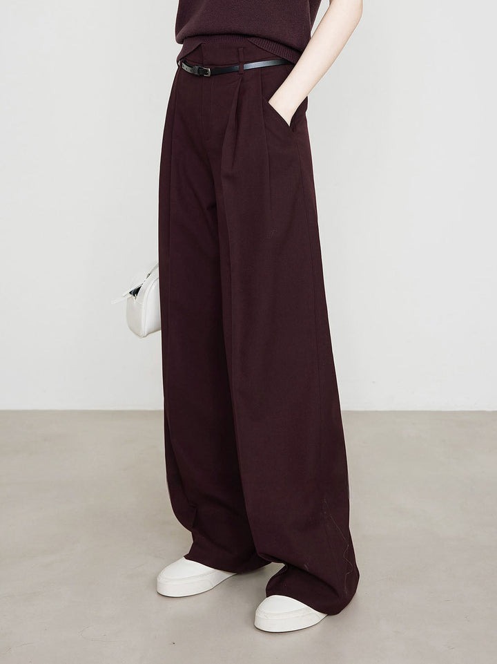 Magdalena | Eleganckie Spodnie Chino z Wysokim Stanem