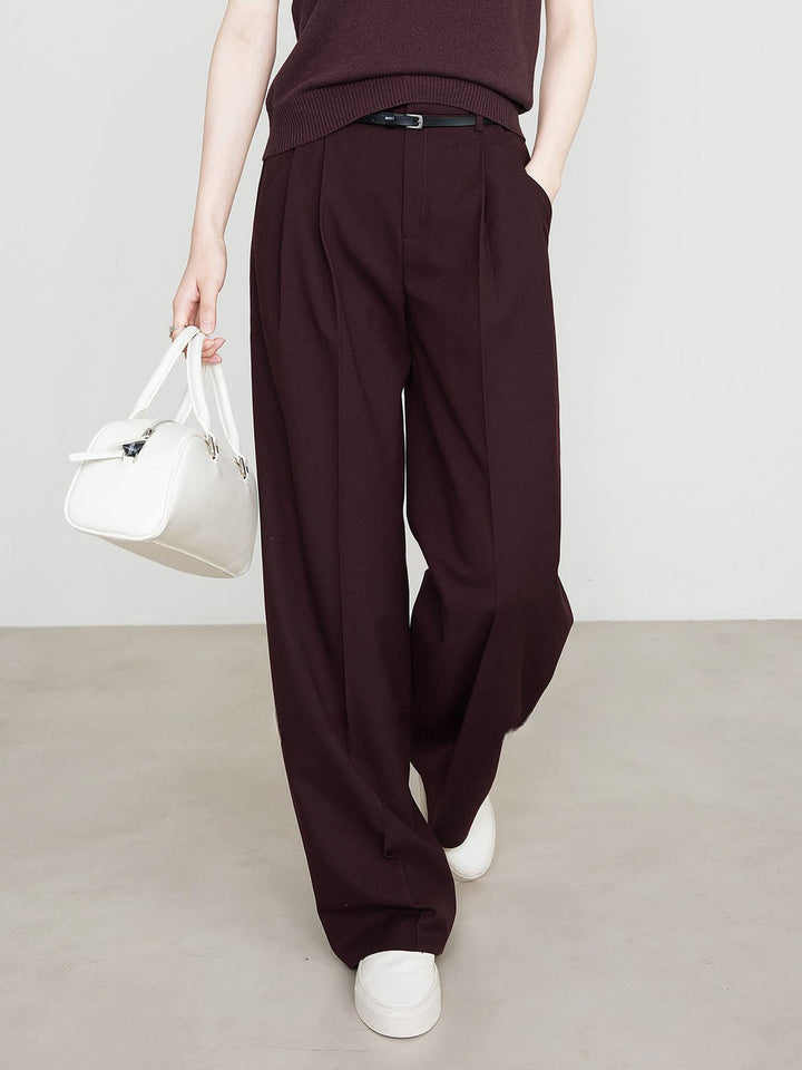 Magdalena | Eleganckie Spodnie Chino z Wysokim Stanem