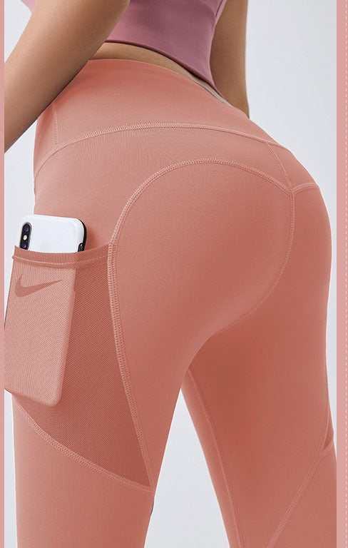 Hanna | Legginsy sportowe z wysokim stanem i kieszenią na telefon