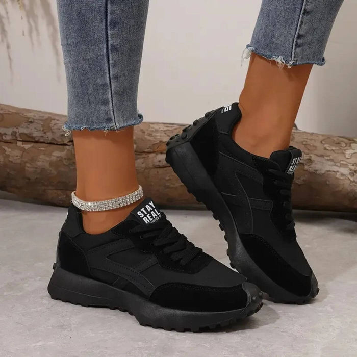 Sportowe Sneakersy z Kontrastowymi Pasami