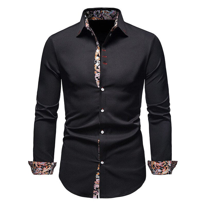 Magnus | Męska koszula z akcentami paisley