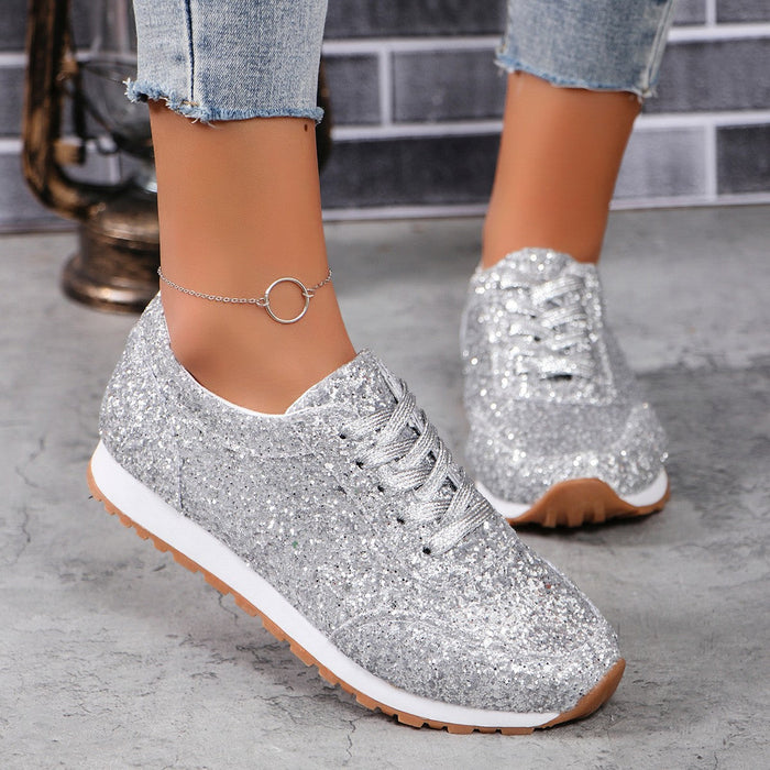 Błyszczące Brokatowe Sneakersy