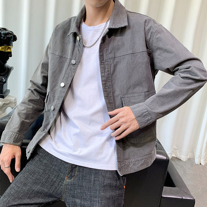 Kurtka Overshirt z Kieszeniami na Zatrzaski