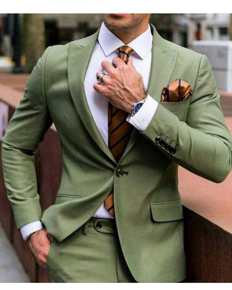 Cezary | Elegancki Garnitur Slim Fit