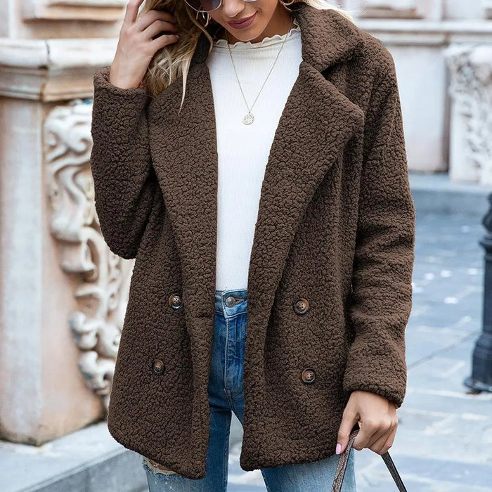Drune | Teddyjacke Braun Kuschelig und Trendy