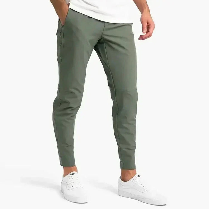 Męskie Spodnie Slim Fit z Prostą Nogawką do Pracy