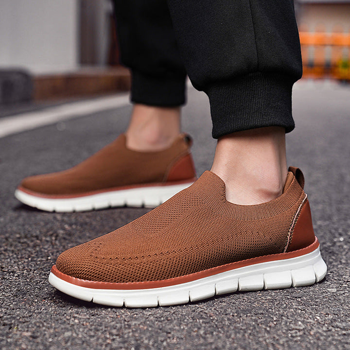 Wacław | Lekkie Wsuwane Sneakersy z Oddychającej Dzianiny