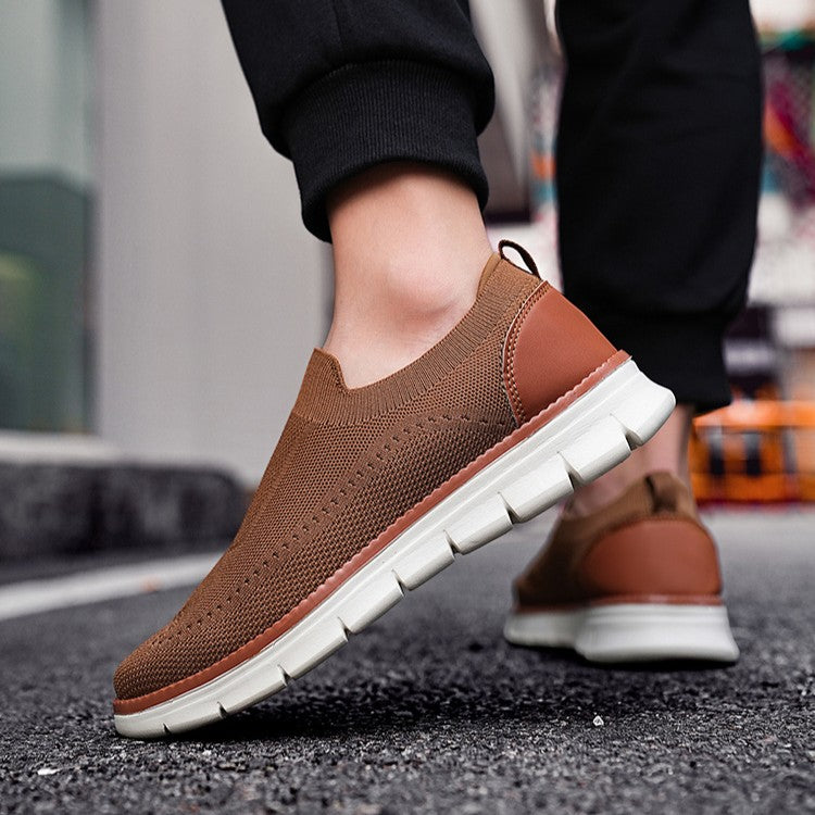 Wacław | Lekkie Wsuwane Sneakersy z Oddychającej Dzianiny
