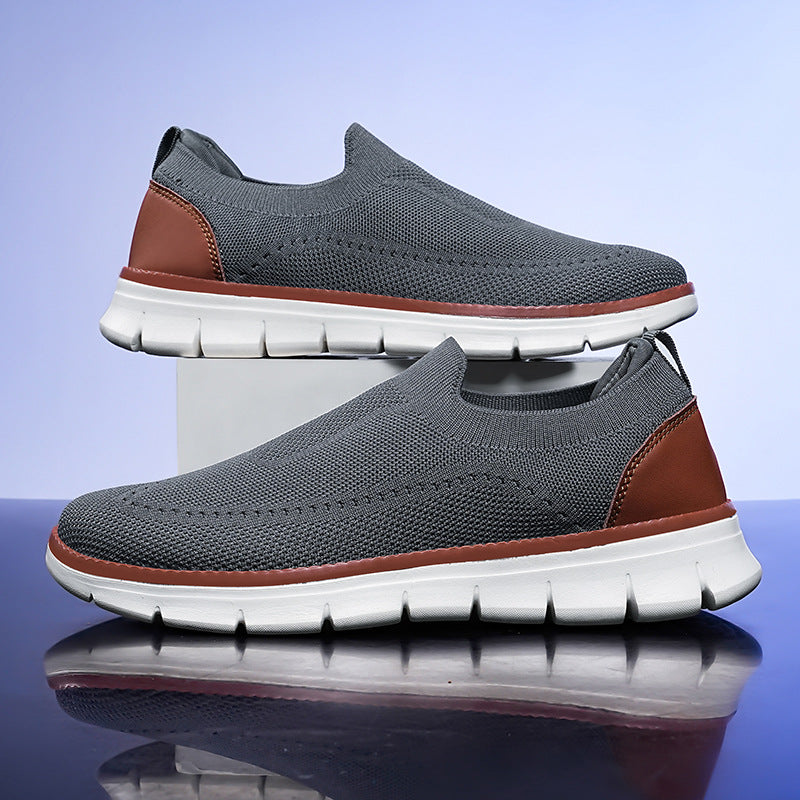 Wacław | Lekkie Wsuwane Sneakersy z Oddychającej Dzianiny