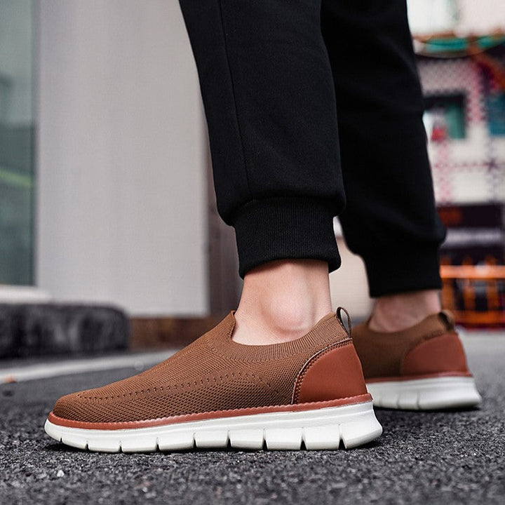Wacław | Lekkie Wsuwane Sneakersy z Oddychającej Dzianiny
