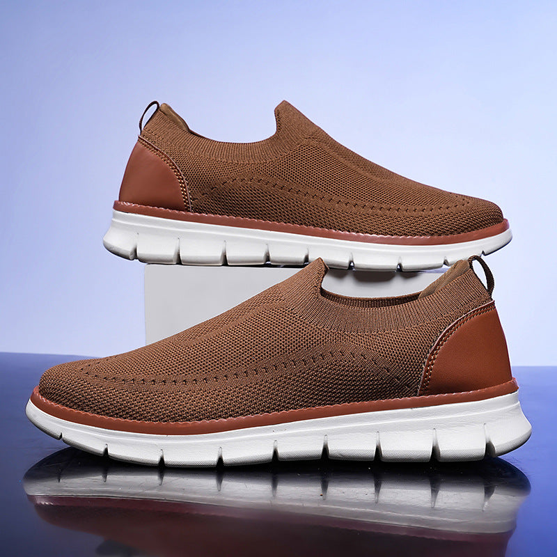 Wacław | Lekkie Wsuwane Sneakersy z Oddychającej Dzianiny