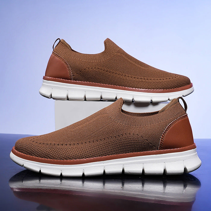Wacław | Lekkie Wsuwane Sneakersy z Oddychającej Dzianiny