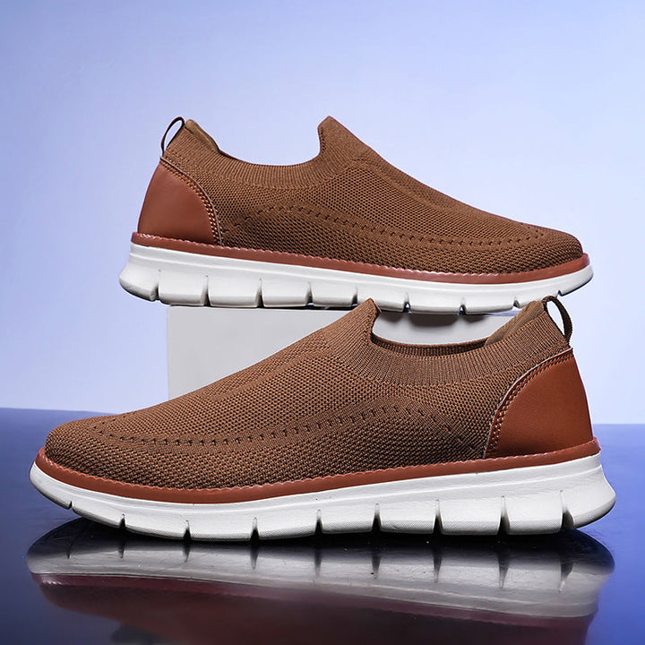 Wacław | Lekkie Wsuwane Sneakersy z Oddychającej Dzianiny