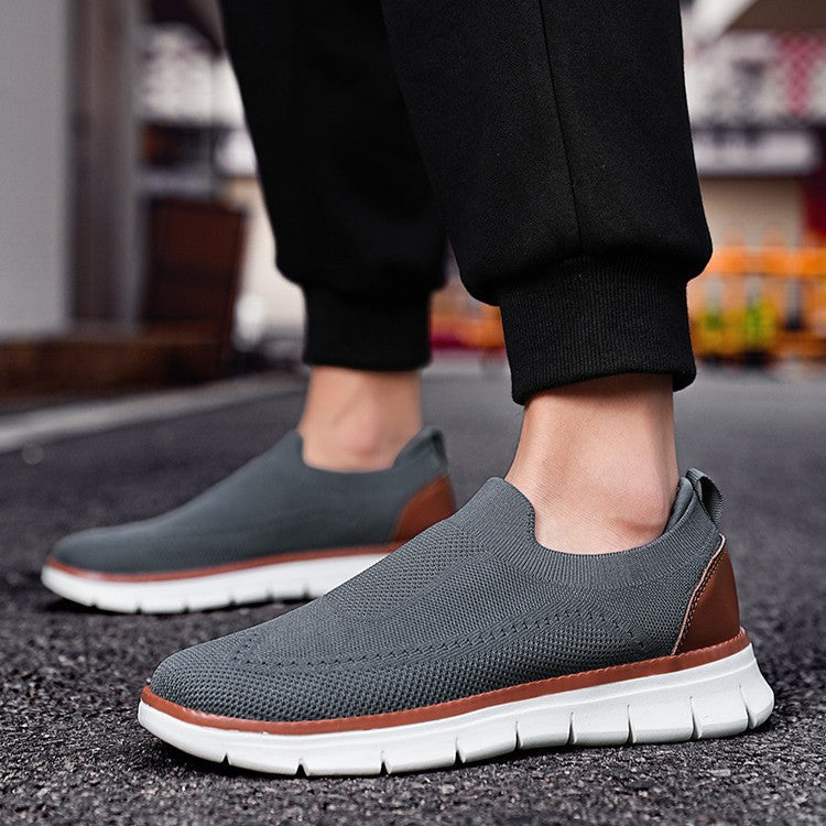 Wacław | Lekkie Wsuwane Sneakersy z Oddychającej Dzianiny