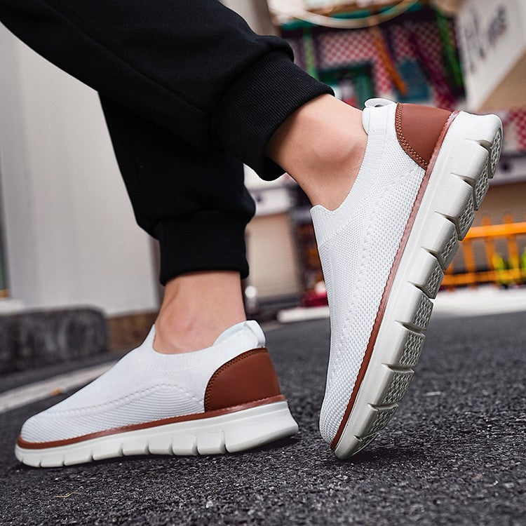 Wacław | Lekkie Wsuwane Sneakersy z Oddychającej Dzianiny