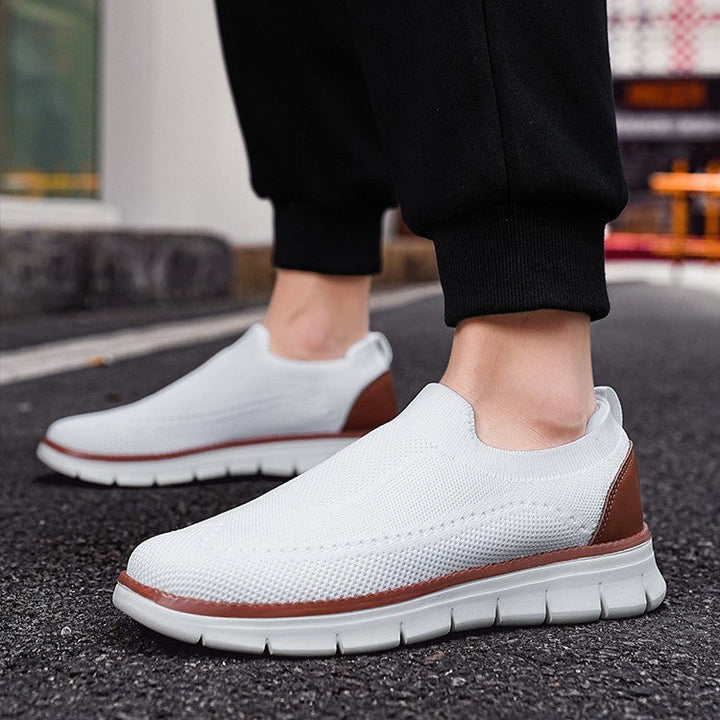 Wacław | Lekkie Wsuwane Sneakersy z Oddychającej Dzianiny
