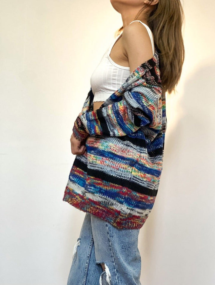 Weronika | Elegancka Kamizelka w Paski do Pracy
