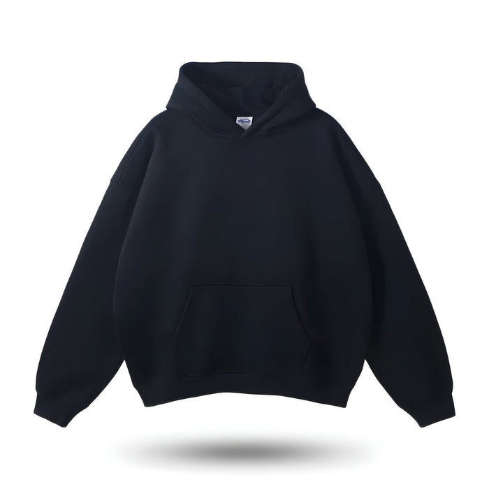 Męska Bluza z Kapturem Oversized z Kieszenią Kangurką